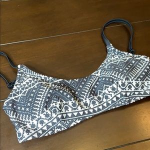 Bikini Top. Padded. Aztec design. Size Medium